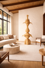 Artefacto Wood Pich Floor Sculpture by Lørdag & Søndag