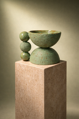 Tres Green Vessel by Marva Studio