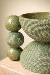 Tres Green Vessel by Marva Studio