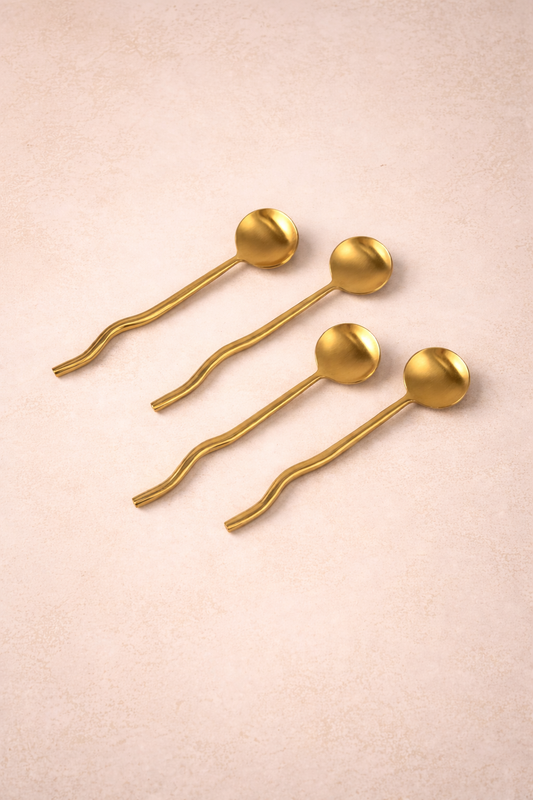 Nadia Spoon Brass (Set of 4) by MESO