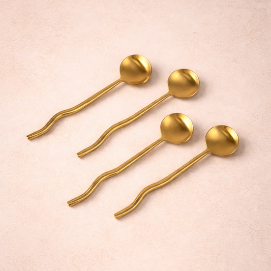 Nadia Spoon Brass (Set of 4) by MESO