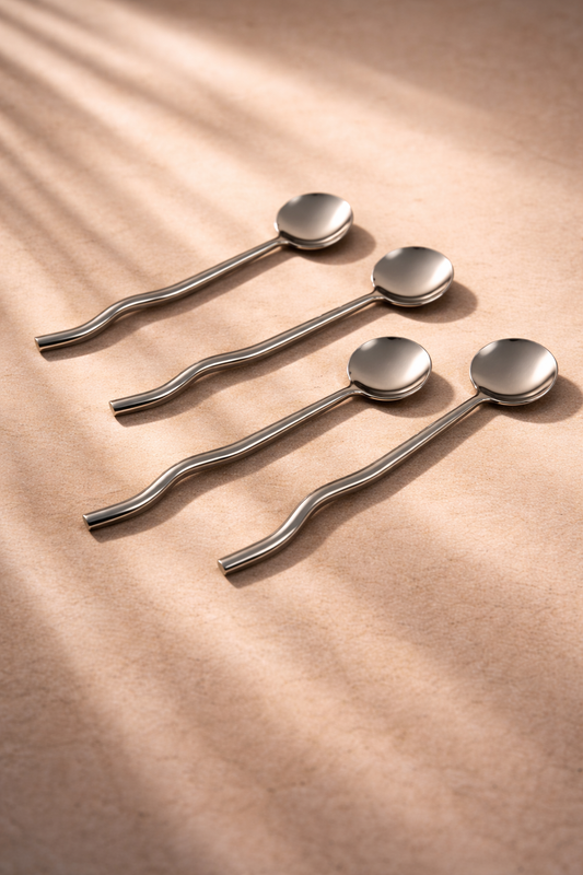 Nadia Spoon Steel (Set of 4) by MESO