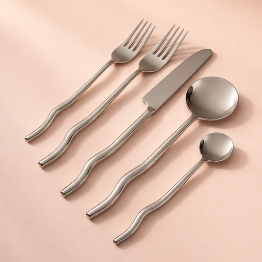 Emma Silver Flatware (Set of 20) by MESO