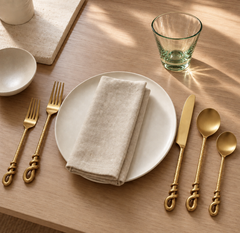 Levi Flatware Brass (Set of 20) by MESO