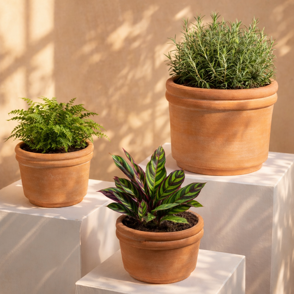 little terracotta plant pots Felipe Terracotta Planters by MESO
