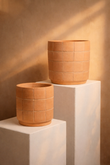 Grid Terracotta Planters by MESO