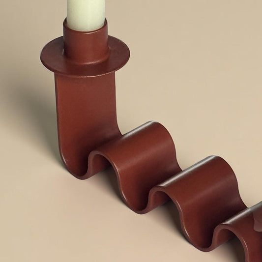 Helen Red Candle Holder by MESO