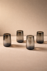 Mario Tall Smoke Luster Glass (Set of 4) by MESO