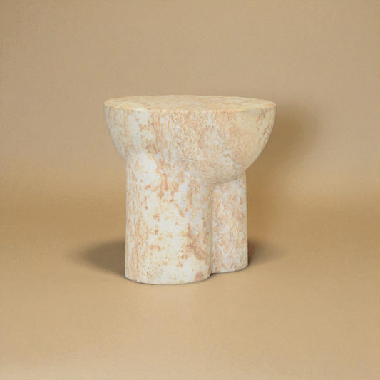 Metate Stone Side Table by Tu Taller Design