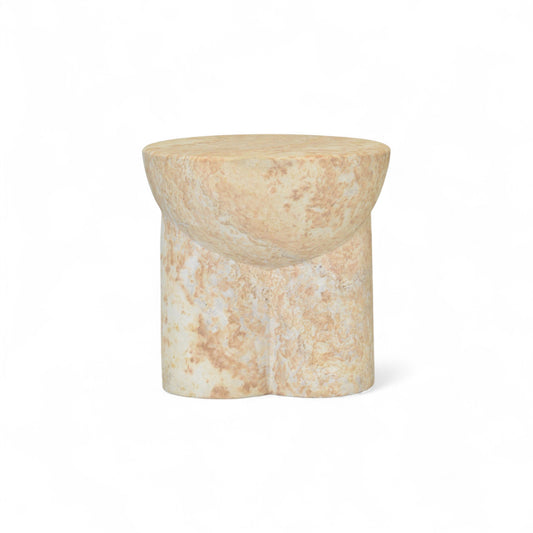 Metate Stone Side Table by Tu Taller Design