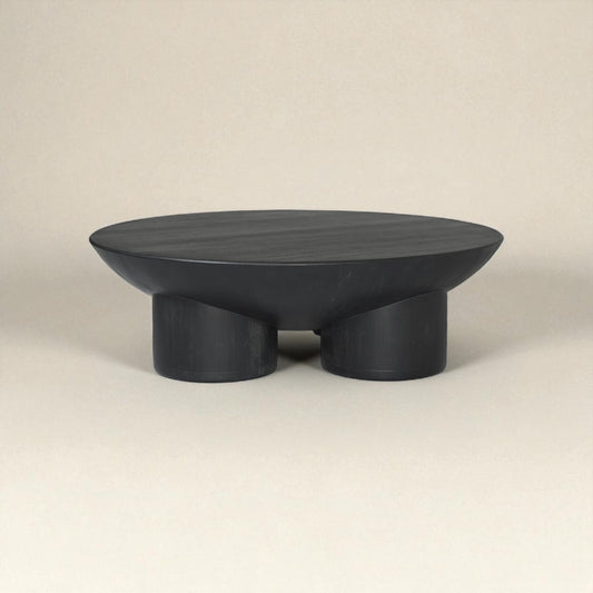 Metate Black Coffee Table by Tu Taller Design
