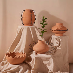 Eli Terracotta Vessel by Diego Olivero Studio