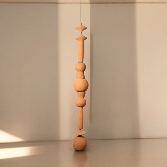 Hanging Terracotta Totem I by Diego Olivero Studio