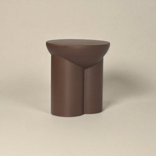 Metate Brown Side Table by Tu Taller Design