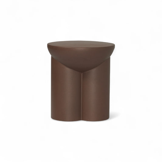 Metate Brown Side Table by Tu Taller Design