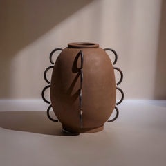 Elliot Terracota Vessel by Diego Olivero Studio
