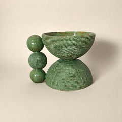Tres Green Vessel by Marva Studio