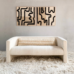 Linear II Wool Pillow Cover by MESO