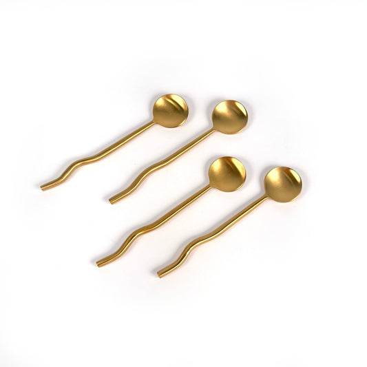 Nadia Spoon Brass (Set of 4) by MESO
