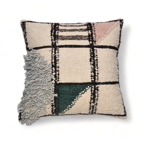 Grid Wool Pillow Covers