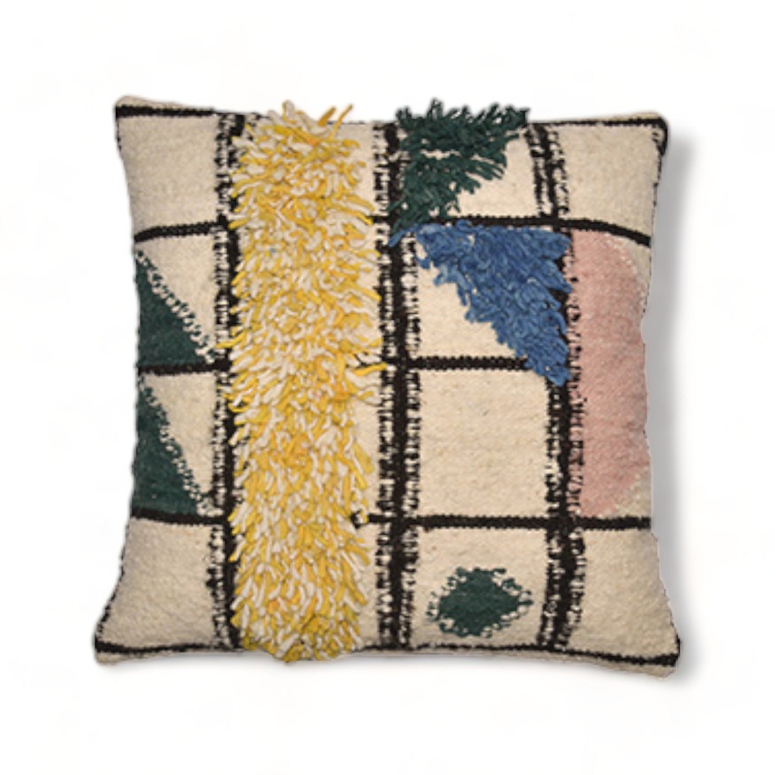 Grid Wool Pillow Covers