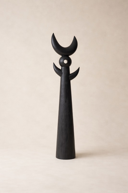 Artefacto Wood Pich Floor Sculpture by Lørdag & Søndag