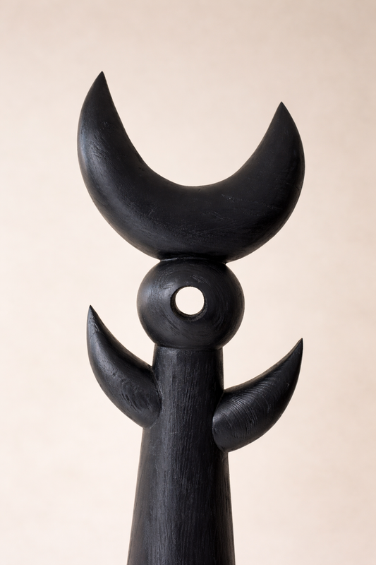 Artefacto Wood Pich Floor Sculpture by Lørdag & Søndag