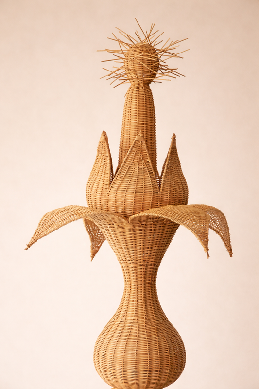 Artefacto Wood Pich Floor Sculpture by Lørdag & Søndag