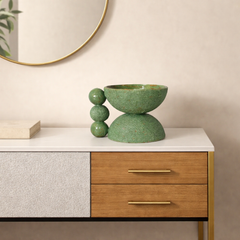 Tres Green Vessel by Marva Studio