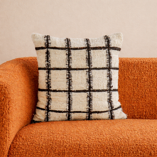 Grid Wool Pillow Cover by Diego Olivero Studio