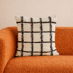 Grid Wool Pillow Cover by Diego Olivero Studio