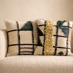 Santa María Wool Pillow Cover by Diego Olivero Studio