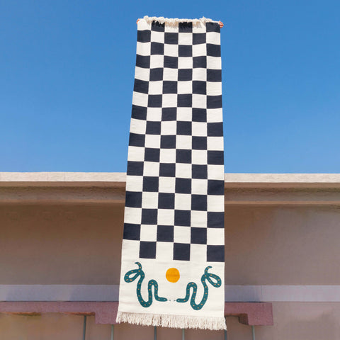 Checker Wool Rug by MA