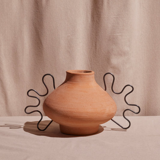 Ines Terracota Vessel by Diego Olivero Studio