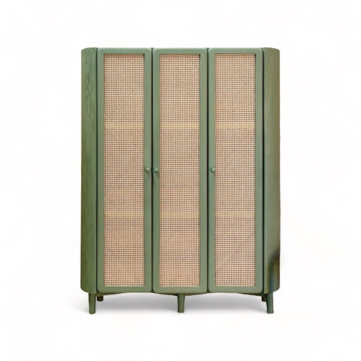 Emilia Tall Cabinet in Olive Green