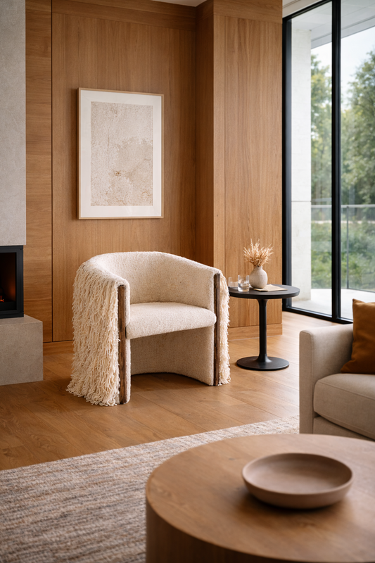 Hilana Wool Chair by Diego Olivero Studio