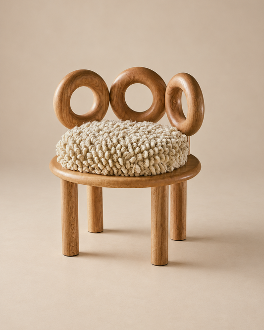 Hooop Ivory Chair by Joyful Objects Yes!