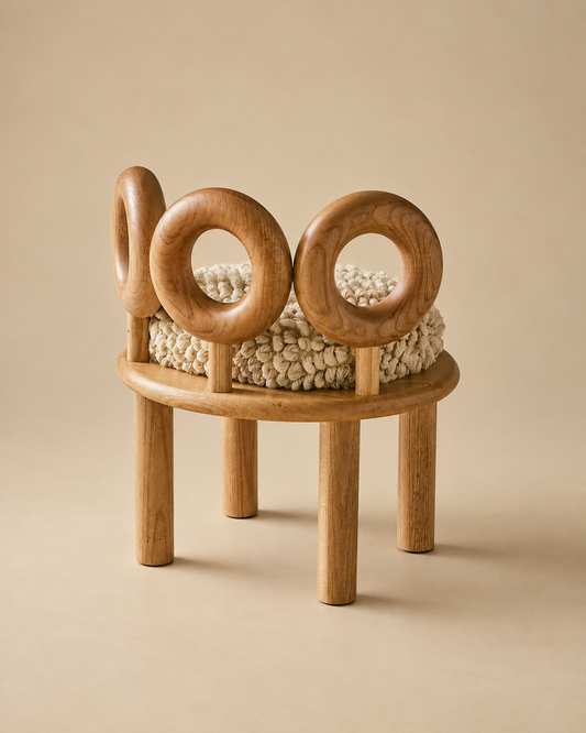 Hooop Ivory Chair by Joyful Objects Yes!
