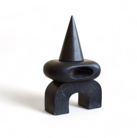 Artefacto  LS 02 Black Marble Sculpture by Lørdag & Søndag