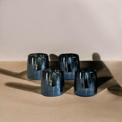 Mario Short Smoke Luster Glass (Set of 4) by MESO