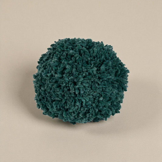 Momo Teal Wool Pillow by Casa Edel