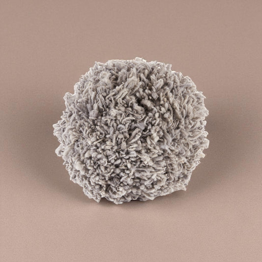 Momo Grey Wool Pillow by Casa Edel