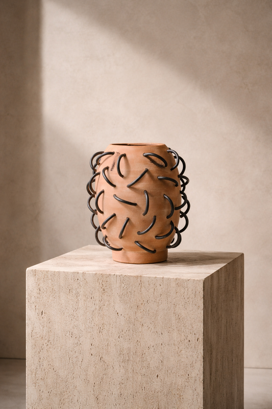Nada Terracota Vessel by Diego Olivero Studio