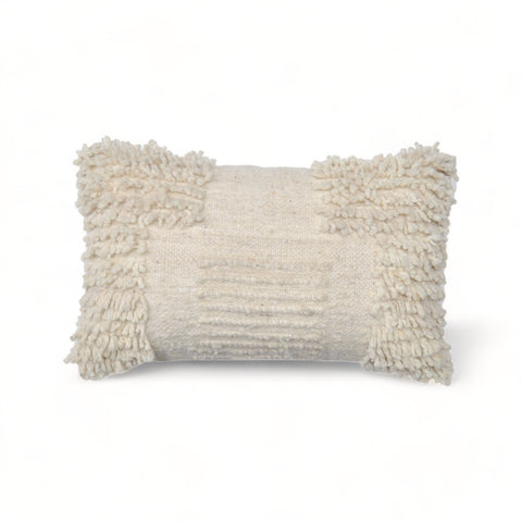 White Block Pillow Covers