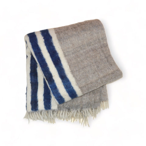 Icán Napped Wool Throw by Diego Olivero Studio