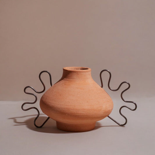 Ines Terracota Vessel by Diego Olivero Studio