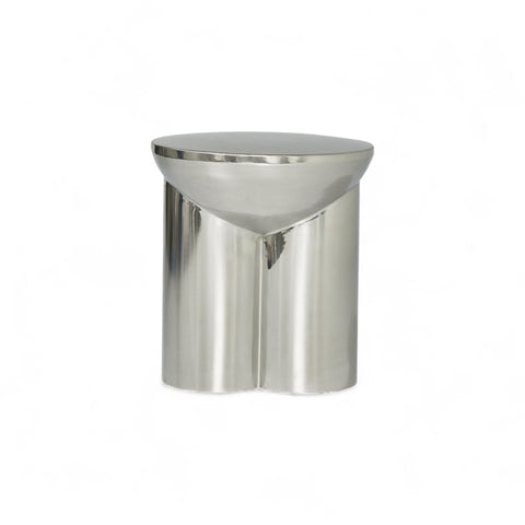 Metate Steel Side Table by Tu Taller Design
