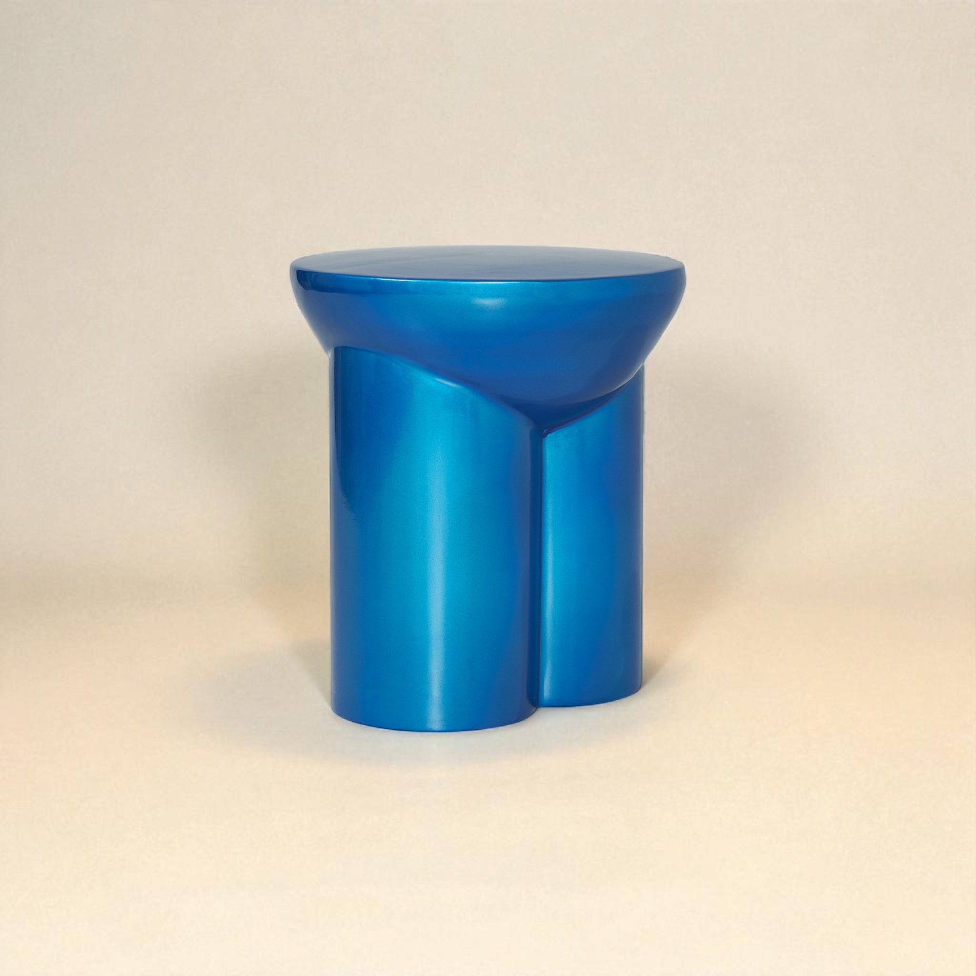 Metate Azulino Side Table by Tu Taller Design