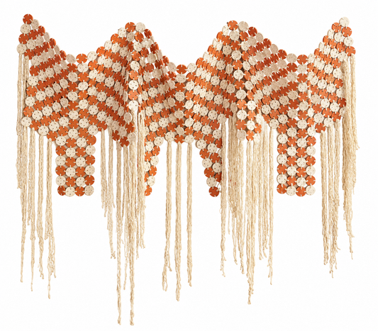 Tela De Barro Blanca y Terracotta