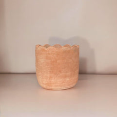 Wavy Medium Tabletop Terracotta Planter by MESO